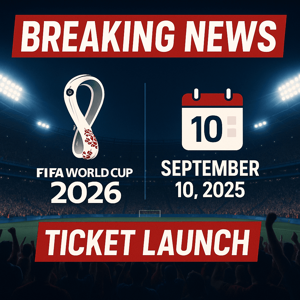 2026 FIFA World Cup Latest News: Tickets Launch This Week & Major Updates